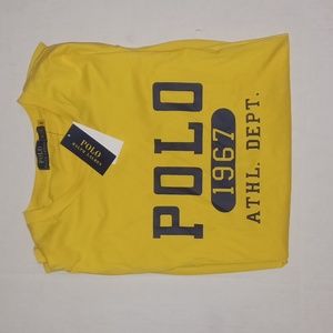 Polo Ralph Lauren Athletic Department T-Shirt 2XB Yellow NWT